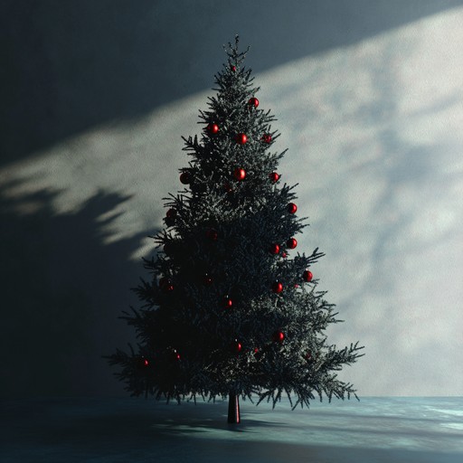 Tense holiday music featuring eerie melodies and festive elements, offering a contrasting auditory experience reflective of holiday anxieties and anticipations.