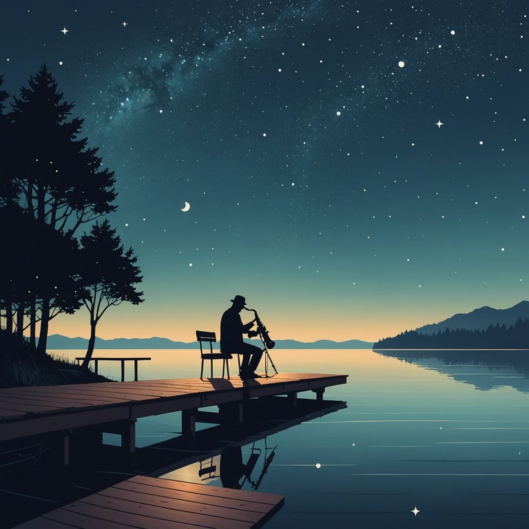 A mesmerizing saxophone tune that effortlessly conveys the feeling of peace and calm as one gazes upon the stars, the soundtrack perfect for nighttime introspection or a relaxing evening at home.