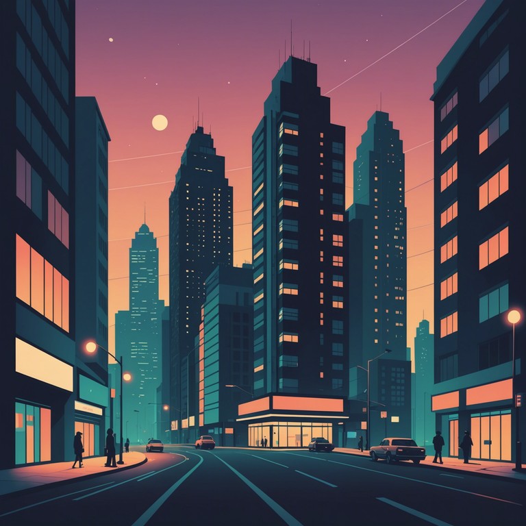 Dive deeper into the heart of the city's quiet hours with this calming composition, where every note captures the essence of peace amidst the urban sprawl. The music resonates with the heartbeat of the city under starlit skies.