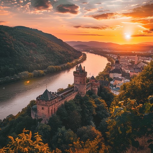 This instrumental german schlager song captures the essence of a warm, nostalgic afternoon in the historic city of heidelberg. The melody builds on the emotional depth characteristic of classic schlager, blending it with contemporary elements to evoke both a sense of wistfulness and joy. Acoustic guitars provide a soft yet engaging backdrop to enhanced orchestral strings, creating a serene, heartfelt ambiance ideal for reminiscing. The dynamics shift gently from tender verses to more powerful choruses, enveloping the listener in a musical journey through time.