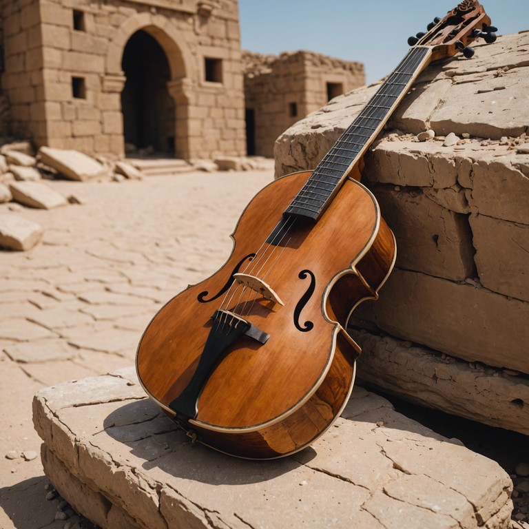 Imagine wandering through ancient ruins under the moonlight, hearing sounds that bring tales of antiquity to life, reverberating through the cold desert night. The oud's strings speak of secrets buried beneath the sands.