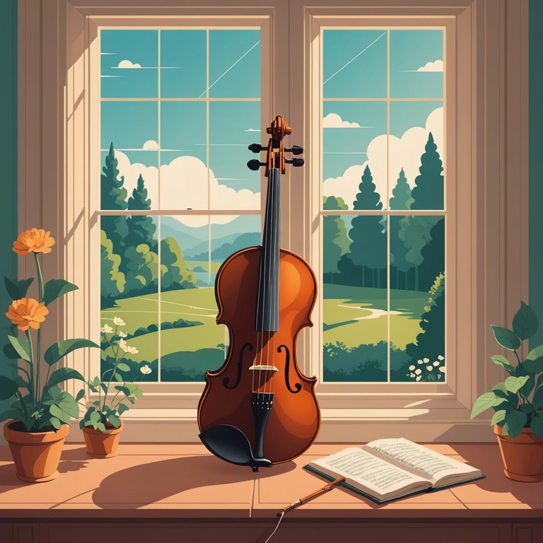 A classical piece evoking the timeless essence of tranquility through soft, gentle string melodies that float on a breeze of soothing harmony. These compositions transport the listener to a serene, ancient landscape filled with wisdom and peace.