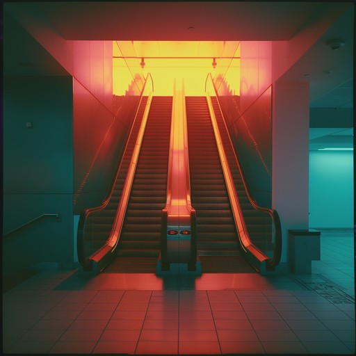 Bask in serenity with a tranquil escalator track featuring gentle synths and subtle chimes, offering a soothing backdrop for any ride.