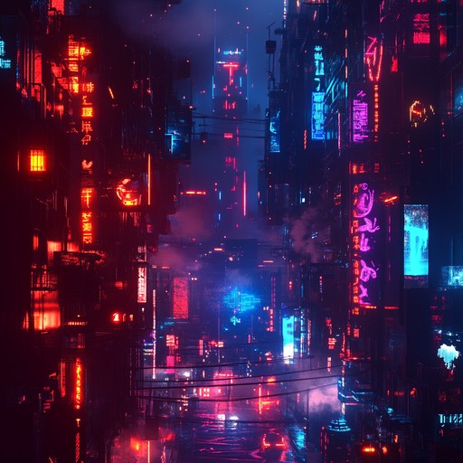 Explore the depths of a gritty electronic abyss where intense rhythms and dark textures intertwine, captivating and unsettling the listener with every beat. Distorted synths and industrial sounds craft a unique, edgy soundtrack for a cyberpunk world