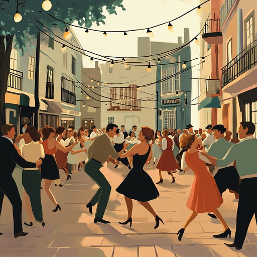 Experience the effervescence of a bustling 1940s dance hall. Joyful brass sections and pulsating beats will make you want to get up and dance!