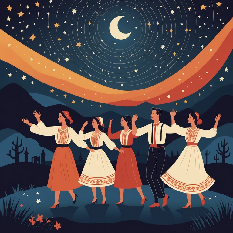 Blending intense rhythms with the charming dulcet tones of traditional bulgarian instruments, this chalga piece captures the essence of a spirited eastern european dance festival. Perfect for invoking a festive, playful party atmosphere.