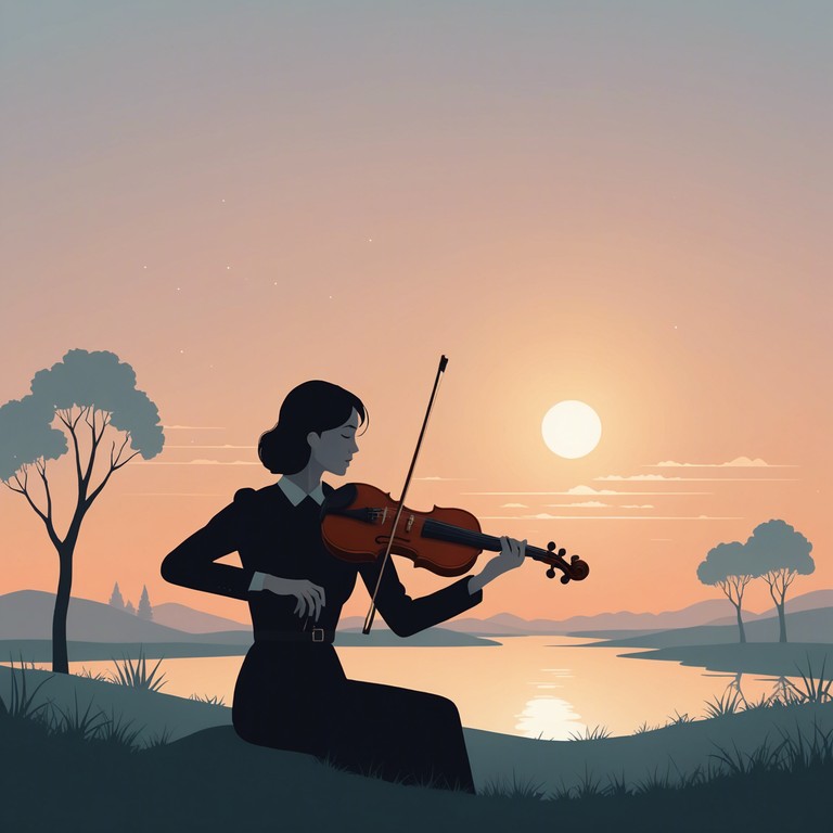 Dive into a peaceful realm where soft violin notes blend beautifully with a minimalist opera background, creating a soundtrack perfect for meditation or contemplation.