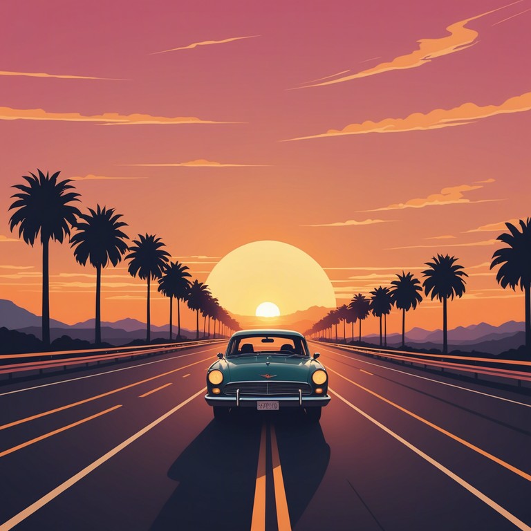 Imagine cruising down the coastal highway as the sun sets, with mellow jazz tunes playing from the radio, creating an unforgettable atmosphere of peace and ease. The centerpiece, an electric piano, sets a timeless tone, inviting listeners to unwind and reminisce.