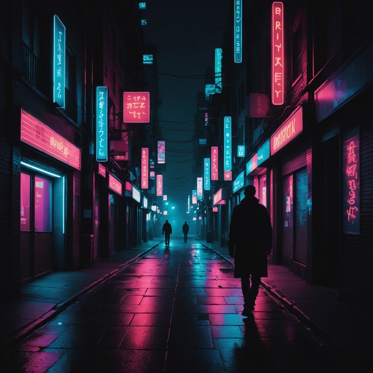 A song that encapsulates the essence of a late night urban drive, combining gritty aggressive beats with the dark atmosphere of neon lit streets. The track utilizes a distorted electric guitar that meshes with deep basslines, creating a feeling of motion and mystery.