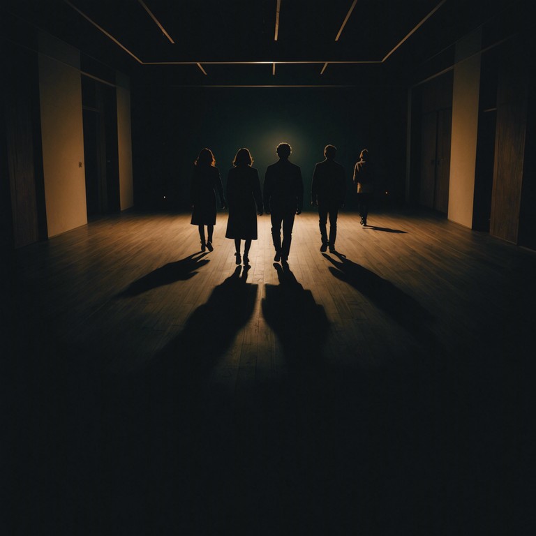 In this track, chilling whispers intertwine with pulsating rhythms, creating a dance worthy yet eerie atmosphere. Spooky synthesized voices echo over formidable beats, bringing a sensationally scary feel to an unexpected dance floor. The piece cleverly weaves suspense with rhythm, making it difficult to resist moving even as the hairs stand up on your back.