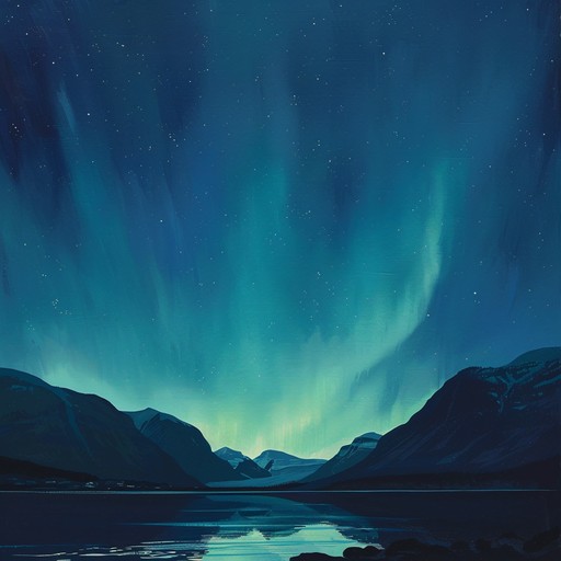 Imagine standing under the mesmerizing northern lights, with soft, gentle melodies painting a picture of the aurora's dance. The piece flows gracefully, creating a serene atmosphere that soothes the soul. Perfect for calming relaxation or thoughtful introspection.