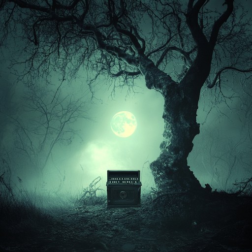 This haunting lullaby brings a creepy vibe to children's music with whispering vocals and unsettling effects, akin to a ghostly bedtime story. The simple, repetitive melody, accompanied by eerie chimes and ghostly whispers, creates a sinister ambiance perfect for a twisted nursery rhyme.