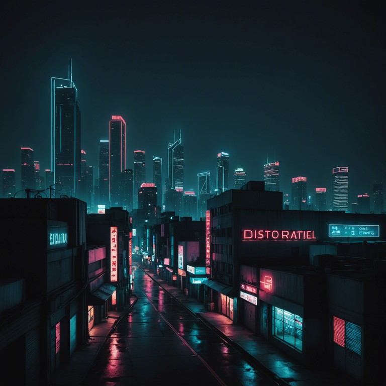 'machines of neon fury' is an adrenaline pumping track where aggressive guitar riffs collide with ecstatic electronic beats, engineering a soundtrack for an electrifying chase through a cyberpunk cityscape.