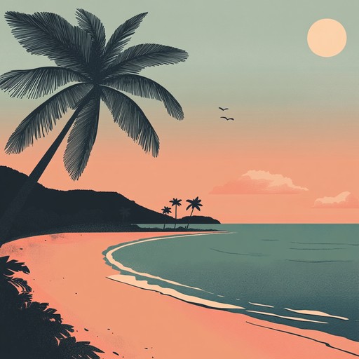 An instrumental chill salsa track that combines smooth piano melodies with gentle percussion, evoking the serene atmosphere of a tropical beach at sunset.