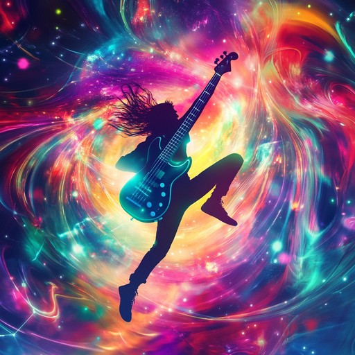 An uplifting instrumental track that combines driving dance rhythms with soaring rock guitar melodies, creating an energizing and inspiring atmosphere perfect for celebrations and movement.