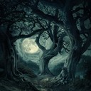 creepy, immersive, orchestral piece with eerie string arrangements.