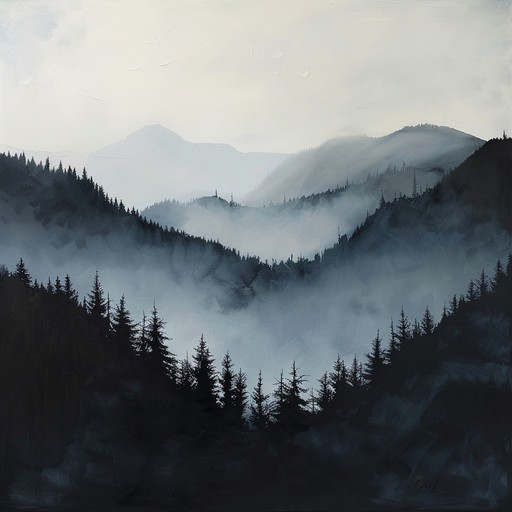 This track captures the timeless essence of the appalachian mountains, blending traditional folk melodies with the natural sounds of the wilderness. The music embodies the spirit of a misty morning hike through dense forests, featuring a melodic interplay between a banjo and soft percussive elements that echo the tranquil footsteps on a forest path.