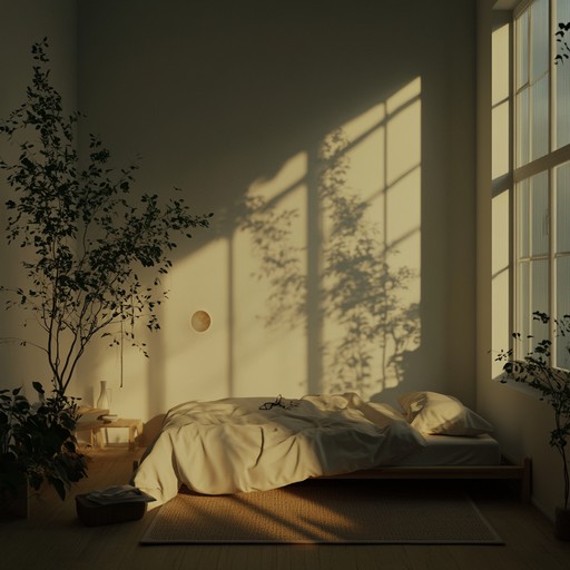 Imagine a quiet night in a dimly lit bedroom, where shadows dance on the walls and soft melodies drift through the air. The delicate sound of an acoustic guitar fills the room, creating an intimate and nostalgic atmosphere. This music piece combines the essence of bedroom pop with emotional storytelling, perfect for reflective moments or heartfelt conversations.