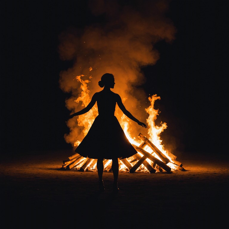 This track evokes the spirit of ancient tribal rituals, where the thumping of deep, resonant drums creates a hypnotic atmosphere, transporting listeners to a time when firelight flickered against the darkened silhouettes of mystical ceremonies. The pounding rhythms are designed to emulate the heartbeats of long lost civilizations, stirring a deep sense of awe and primal connection in the listener.