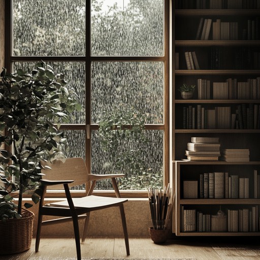 Imagine the soothing sound of gentle rain combined with soft piano and tranquil beats. This track creates a calming atmosphere perfect for peaceful reflection and relaxation, making it ideal for study sessions or unwinding after a long day