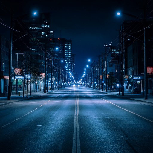 This instrumental track blends a haunting piano melody with deep bass and subtle electronic elements, capturing the loneliness and introspection of wandering empty city streets after dark.