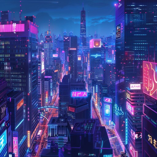 Experience a high energy journey through a neon lit dystopian cityscape. Fiery synth melodies intertwine with driving electro beats, creating a powerful and passionate soundscape perfect for a high stakes cyberpunk adventure.