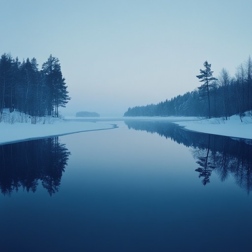 This instrumental piece captures the essence of finnish winter, combining delicate piano riffs with subtle electronic textures to create a haunting somberness. The melody ebbs and flows like the cold northern wind, evoking a sense of stillness and introspection throughout.