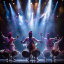 high energy fusion blending traditional and modern bhangra beats.