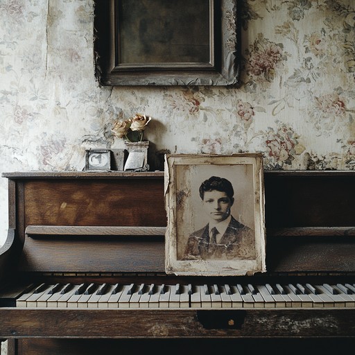 A soothing muzak instrumental featuring delicate piano melodies that evoke a profound sense of sadness and nostalgia, ideal for moments of introspection and quiet contemplation.