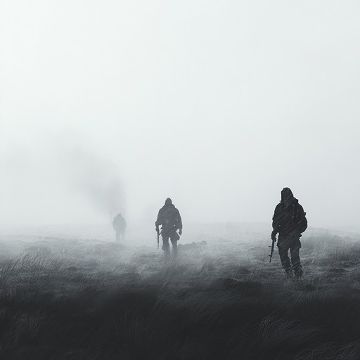 Eerie tones evoke centuries old battlefields, with drums mimicking distant warfare, combining melancholy flute and low strings to paint haunting, historical war scenes