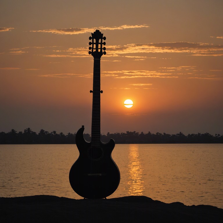 This track blends the sorrowful tones of a sitar with the intensity of rock to create an emotionally impactful journey. The music transports listeners through a landscape of deep introspection and rich cultural echoes, merging distant melodies with a brooding rock backdrop