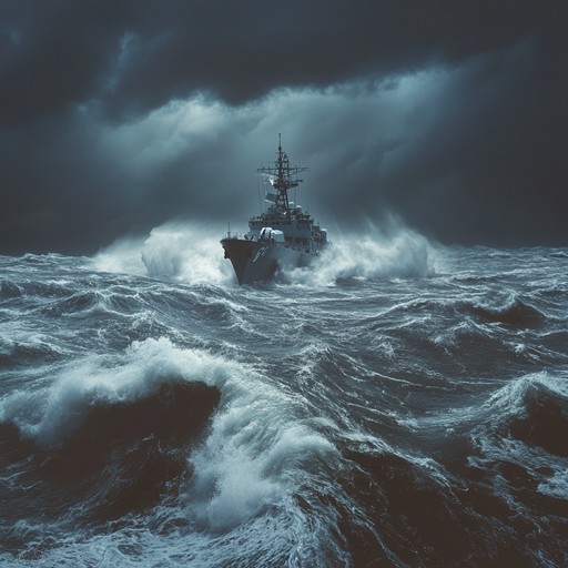 An instrumental piece that captures the tension and uncertainty faced by russian navy sailors as they navigate treacherous, stormy seas. The music builds with intensity, reflecting the sailors' courage and determination amid the looming threats of the deep ocean.