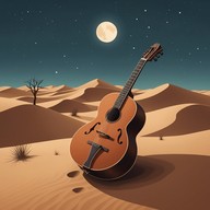 evening melody by desert sands