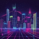 upbeat instrumental new wave tune with pulsing synth patterns.