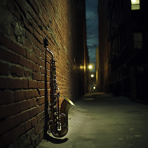 An evocative instrumental piece that melds deep, sultry tones with haunting melodies, inviting the listener into a shadowy realm of desire and intrigue. The baritone saxophone weaves a tapestry of sound that is both intimate and enigmatic, perfect for late night musings and secret rendezvous.