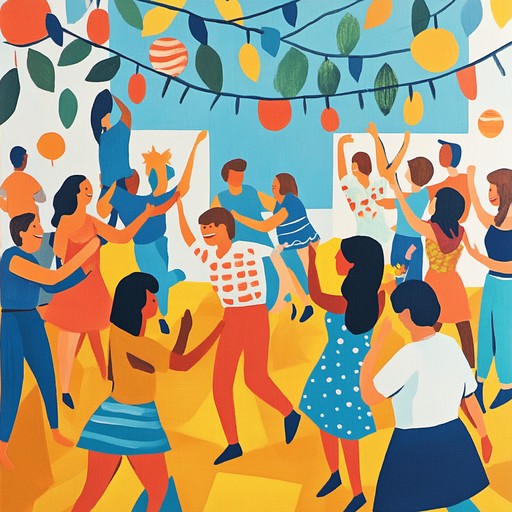 A lively track full of bright brass, vibrant percussion, and infectious rhythms. The sound encapsulates the spirited essence of a summer block party, invoking images of dancing in the streets and joyous gatherings. This instrumental blend of uk jack swing radiates with an upbeat energy, perfect for creating a feel good atmosphere.