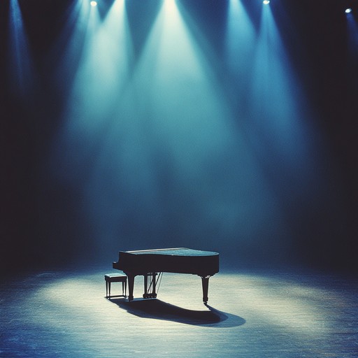 This haunting instrumental narrates the story of an isolated broadway stage through emotive piano and subtle orchestrations. It conveys a deep sense of solitude and nostalgia, transporting listeners to a deserted theater where memories of grand performances linger. The delicate interplay between melody and harmony creates an evocative atmosphere, reminiscent of lost dreams and bygone eras.