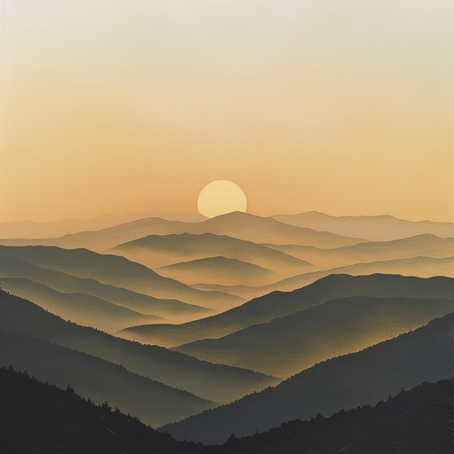 A soaring instrumental capturing the essence of appalachian dawn. Fast fiddle melodies intertwine with banjo riffs, creating a majestic bluegrass landscape. The heart of this composition lies in its ability to evoke the grandeur of the appalachian mountains at sunrise, with resonant tones and harmonious layers blending seamlessly. The piece showcases technical prowess through dynamic shifts, from soft, introspective passages to powerful, uplifting crescendos.