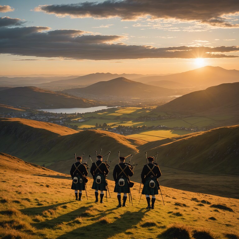 Transport your senses to a scottish battlefield where clansmen celebrate a hard won victory. The powerful melody of the bagpipes fills the air, energizing and uplifting the spirit, evoking images of towering mountains and relentless bravery.