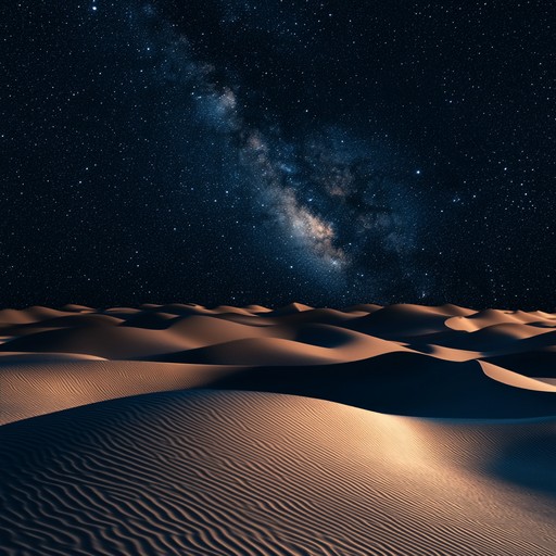 Immerse in an enchanting, mystical journey through the arabian desert under a star studded sky, where ancient tales and whispers of the wind come alive. Let the haunting melodies and atmospheric soundscapes guide you through this magical adventure.