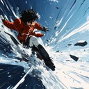 energetic composition tailored for intense anime action sequences