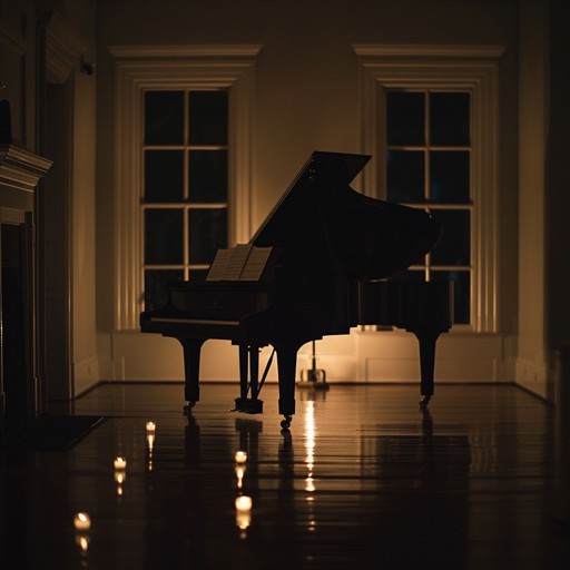 A tender piano melody with intricate harmonies conveys deep yearning and dramatic heartache. It unfolds a narrative of intimate emotional moments, weaving through phases of longing, regret, and hope, creating a profound connection with the listener.