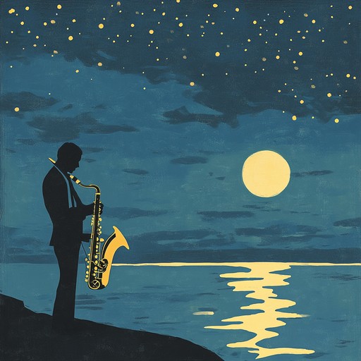 This instrumental piece combines smooth saxophone melodies with soft piano harmonies, creating a tranquil atmosphere reminiscent of calm nights and serene landscapes. Its soothing rhythms and warm tones transport listeners to peaceful moments under a canopy of stars.