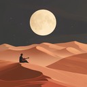 relaxing mystical lounge song evoking moonlit desert night ambience