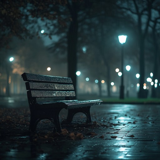 A haunting instrumental that paints a picture of a solitary figure walking through rain soaked streets, each note echoing the feelings of isolation and poignant memories. The music gently flows like raindrops, immersing the listener in a world of introspection and quiet yearning.