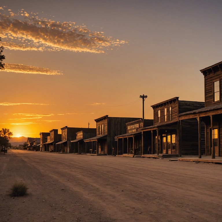 In the heart of a deserted town, just as the sun sets, each guitar strum tells tales of dusty roads, tough times, and fleeting joys. This track captures the essence of true grit in a vast, barren landscape, where each note resonates with the echoes of the past and the whispers of the future.