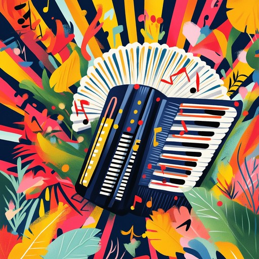 A vibrant and frenetic instrumental track that merges the traditional sounds of brazilian sertanejo with chaotic and unexpected musical elements, creating a wild and energetic soundscape that captures the excitement of a lively countryside festival.