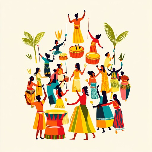 This energetic track uses tribal percussion to depict lively festivities, filled with joy and communal spirit. Perfect for cultural festivals or any scene requiring an invigorating, celebratory atmosphere.