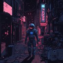 an unnerving cyberpunk track of eerie, glitchy electronic nightmares