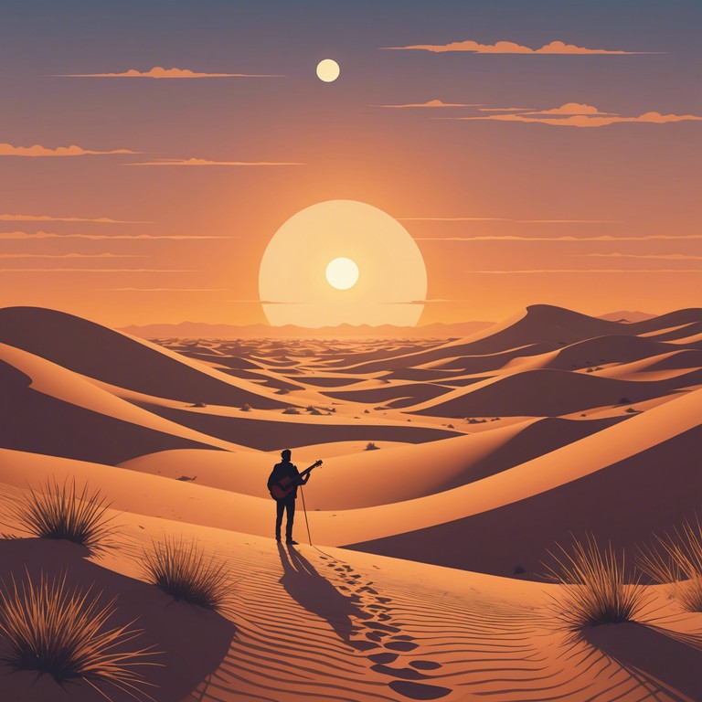 This composition beautifully merges soulful rhythms with traditional middle eastern instruments, creating a deep, evocative sound that transports the listener to a serene desert sunset. The track emphasizes melodic interplay and smooth transitions, embodying a sense of longing and introspection.